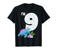 Tortue de mer pour 9ème anniversaire « I'm 9 Farm Ocean » T-Shirt