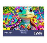 Tortue de mer Puzzle 1000 Pièces Animaux - Cadeau Parfait pour Les Amoureux De Puzzles, Carton Premium, Boîte Collector, 70x50cm/1000pcs