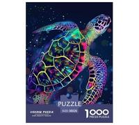 Tortue de mer Puzzle 1000 Pieces Cadeau Unique Animaux Jeu Éduchatif Défi Jouet À De Qualité Supérieure Peinture Art pour Adultes Et Enfants À Partir De 12 Ans 38x26cm/1000pcs