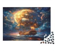 Tortue de mer Puzzle 1000 Pièces Cadeau Unique Eclairage Cosmique Jeu Éducatif Défi Jouet À De Qualité Supérieure Peinture Art pour Adultes Et Enfants À Partir De 14 Ans 1000pcs (75x50cm)