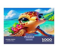 Tortue de mer Puzzle 1000 Pièces Educa Jouet Cadeau Unique De l'art De La Décoration Animaux Jeu Éduchatif Challenge Toy Adultes Et Enfants À Partir De 14 Ans 70x50cm/1000pcs