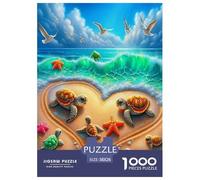 Tortue de mer Puzzle 1000 Pièces Educa Jouet en Bois Divertissement Créatif Décoration Intérieure Jeu Éduchatif Challenge Toy Adultes & Enfants des 14 Ans 38x26cm/1000pcs