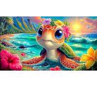 Tortue de mer Puzzle de 1000 pièces pour Jouets d'enfants Carton 100% recyclé Décoration 38x26cm/1000pcs