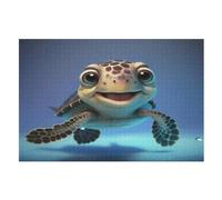Tortue de mer Puzzles Adulte 1000 Pieces Cadeau Famille Puzzle Classique 3D EnfFourmisJouet en Bois Cadeau Unique (75×50cm)