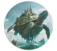 Tortue de merPuzzles en Bois 1000 Pièce pour Adultes Rond Fantaisie CityJouet Puzzle À Défi Créatif Stimulant1000pcs (67.5x67.5cm)