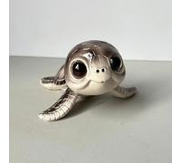 Tortue décorative légère en résine pour bureau, étagère, chambre d'enfant, figurine d'animal simple pour la maison, le bureau (gris)