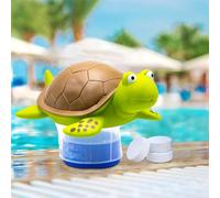 Tortue Distributeur de Chlore Flottant pour tablettes de 1 et 3" | Distributeur de Produits Chimiques pour Piscine | Doseur de Chlore et de Produits Chimiques pour Les tablettes et tablettes de