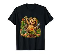Tortue du désert au cœur Chaud plantant Une Petite Fleur T-Shirt