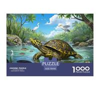 Tortue du Temple à tête Jaune Puzzle 1000 Pièces Educa Jouet en Bois Cadeau Unique De l'art De La Décoration Jeu Éduchatif Challenge Toy Adultes & Enfants des 14 Ans 70x50cm/1000pcs