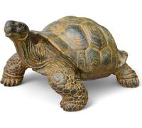 Tortue en pierre - Piscine, jardin, terrasse - Jaunâtre en béton de fibre de verre - 32 cm