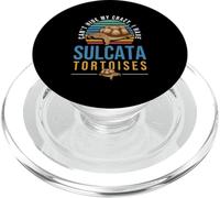 Tortue éperon Africaine pour Reptile Sulcata PopSockets PopGrip pour MagSafe