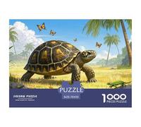 Tortue étoile indienne1000 Pièces PuzzlePièces Animaux pour Adultes Moderne Jeu Premium avec Défis DécoRationde La Maison 70x50cm/1000pcs