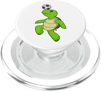 Tortue Footballeur Football Sport PopSockets PopGrip pour MagSafe