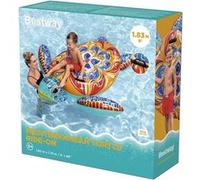 Bestway Bouée à chevaucher pour Enfants Mediterranean Turtle - 186 cm x 168 cm x 42 cm - Multicolore