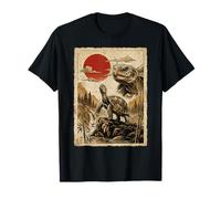Tortue Hurlant Vintage Ukiyo-e Art Japonais T-Shirt