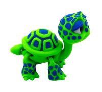 Tortue imprimée en 3D, articulations flexibles, modèle d'animal agité, jouet réaliste en forme de tortue, décoration de bureau, figurines de tortues