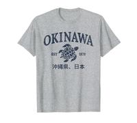 Tortue Japonaise Vintage Okinawa été île Japonaise Plage T-Shirt