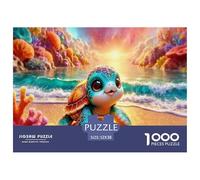 Tortue Jeune des Marais vaseux Puzzle 1000 Pièces Adultes Animal Puzzles 1000 Pièce Défi Jouet Décor À La Maison 52x38cm/1000pcs