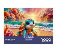 Tortue Jeune des Marais vaseux Puzzle 1000 Pièces Adultes Animal Puzzles 1000 Pièces Jeu De Team Building Cadeau 70x50cm/1000pcs