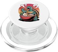 Tortue Kawaii appréciant Les Nouilles Ramen japonaises PopSockets PopGrip pour MagSafe