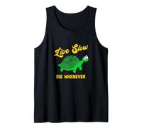 Tortue Lente Amusante Live Slow Die Whenever Débardeur
