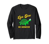 Tortue Lente Amusante Live Slow Die Whenever Manche Longue