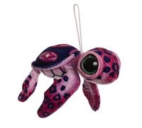 Tortue Marina Peluche - TOMMY - 15 cm, vert et bleu/fuchsia et violet, tissu doux, décoratif avec grands yeux, design italien TOY 10 (Rose)