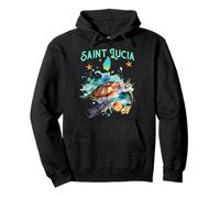 Tortue Marine De L'île De Sainte-Lucie Homme Femme Enfant Sweat à Capuche