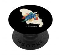 Tortue Martinique 972 Cadeau Martiniquais Martiniquaise PopSockets PopGrip Adhésif