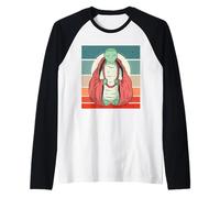Tortue méditative Zen Perles de prière Sagesse Paix Pleine Manche Raglan