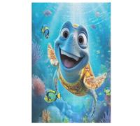 Tortue Mignonne Puzzle Adulte 1000 Pièces Artisanat Cadeau Famille Puzzles Classique 3D Puzzle Jouet en Bois Cadeau Unique Décoration Intérieure (78×53cm)