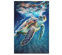 Tortue Mignonne Puzzle en Bois 1000 Pièces, DIY, Divertissement Créatif, Amusement Puzzles pour Adultes Et Enfants À Partir De 12 Ans, 78×53cm