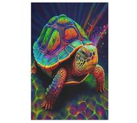 Tortue Mignonne Puzzles Adulte 1000 Pieces Cadeau Famille Puzzle Classique 3D EnfantsJouet en Bois Cadeau Unique (78×53cm)