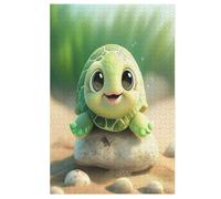 Tortue Mignonne Puzzles Adulte 1000 Pieces Cadeau Famille Puzzle Classique 3D EnfantsJouet en Bois Cadeau Unique 78×53cm