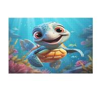 Tortue Mignonne Puzzles Adulte 1000 Pieces Cadeau Famille Puzzle Classique 3D EnfFourmisJouet en Bois Cadeau Unique (75×50cm)