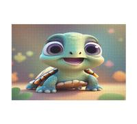 Tortue Mignonne Puzzles Adulte 1000 Pieces Cadeau Famille Puzzle Classique 3D EnfFourmisJouet en Bois Cadeau Unique (75×50cm)