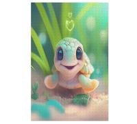 Tortue Mignonne Puzzles Adulte 1000 Pieces Cadeau Famille Puzzle Classique 3D Puzzle EnfantsJouet en Bois Cadeau Unique Décoration Intérieure (78×53cm)