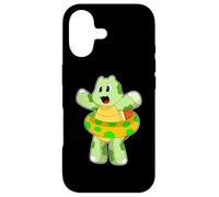 Tortue Natation Bouée Gonflable Été Coque pour iPhone 17