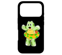 Tortue Natation Bouée Gonflable Été Coque pour iPhone 17 Pro