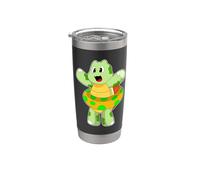 Tortue Natation Bouée gonflable Été Gobelet isotherme en acier inoxydable double paroi