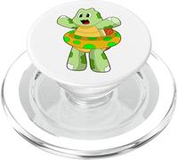 Tortue Natation Bouée Gonflable Été PopSockets PopGrip pour MagSafe