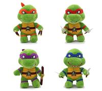 Tortue Ninja Mutant 25 cm Personnage en Peluche pour câliner et Jouer, 4pc