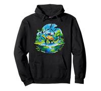 Tortue Origami Save The Planet, Protect Our Oceans And Seas Sweat à Capuche