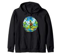 Tortue Origami Save The Planet, Protect Our Oceans And Seas Sweat à Capuche