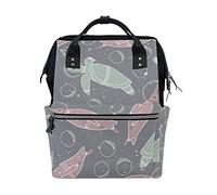 Tortue Pingouin Sac à Langer Sac à Dos Grande Capacité Multifonction Sac à Couches pour Voyage Maman Femme Papa