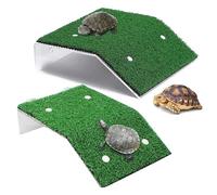 Tortue Plateforme,YouXiaor 2PCS Plate Forme de Pèlerinage de Tortue Terrasse de Repos Tortue Tortue Basking Platform Rampe Reptile Tortue Flottante Contactes Terrasse Island Aquarium Ornements Décor