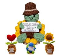 Tortue porte-bonheur philosophique - Figurine de motivation artisanale - Gadget porte-bonheur - Mini cadeaux d'anniversaire - Accessoire inspirant maison cuisine bureau - cadeau garçon fille