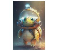 Tortue Puzzles Adulte 1000 Pieces Cadeau Famille Puzzle Classique 3D EnfantsJouet en Bois Cadeau Unique （78×53cm）