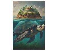 Tortue Puzzles Adulte 1000 Pieces Cadeau Famille Puzzle Classique 3D EnfantsJouet en Bois Cadeau Unique 78×53cm