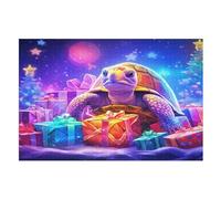 Tortue Puzzles Adulte 1000 Pieces Cadeau Famille Puzzle Classique 3D EnfFourmisJouet en Bois Cadeau Unique （75×50cm）